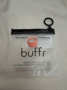 Buff silicone ring in coral pink